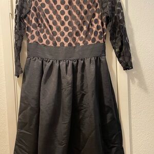 Eliza J Black and White A-Line Cocktail Dress